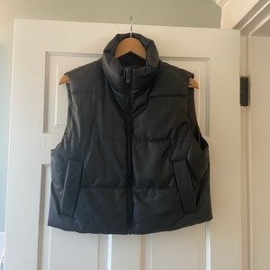Zara faux leather vest. Size small.